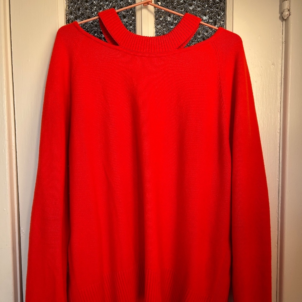Akris Punto Wool Sweater Orange-red L